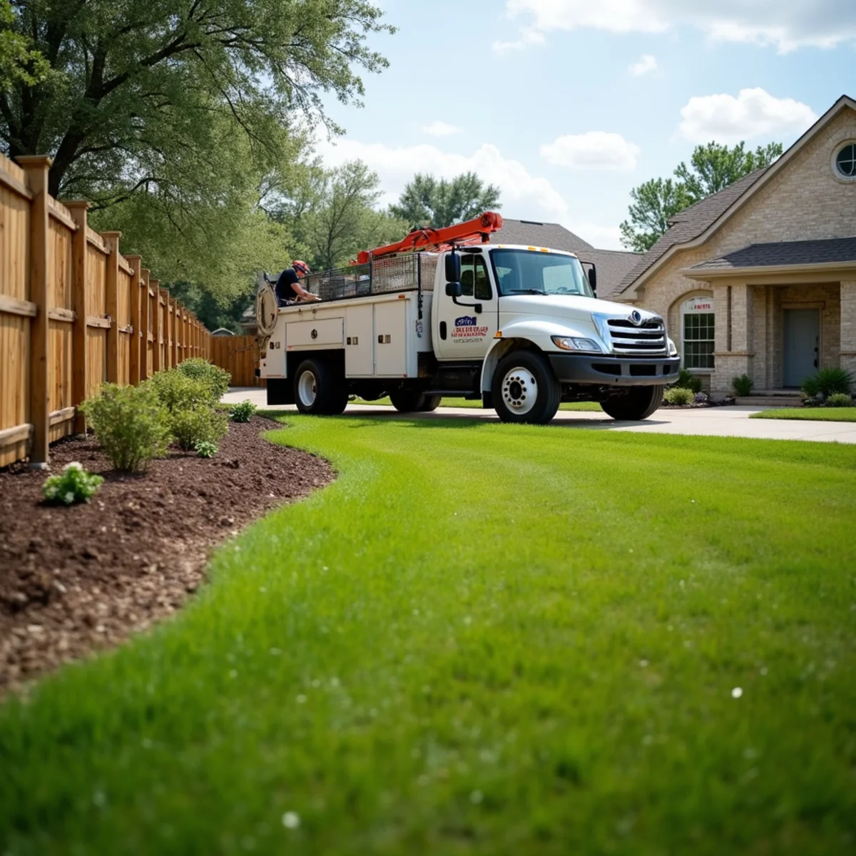 Landscaping, irrigation and fencing services in Granger, TX by Oakwood Landscaping