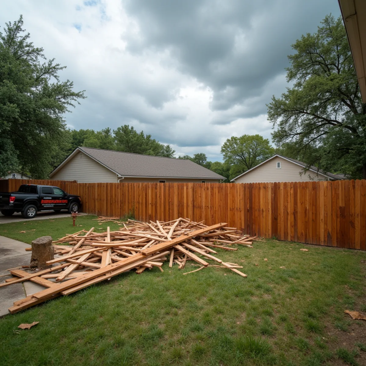 Severe Thunderstorm Fence Blowdown: Emergency Shoring & Safety