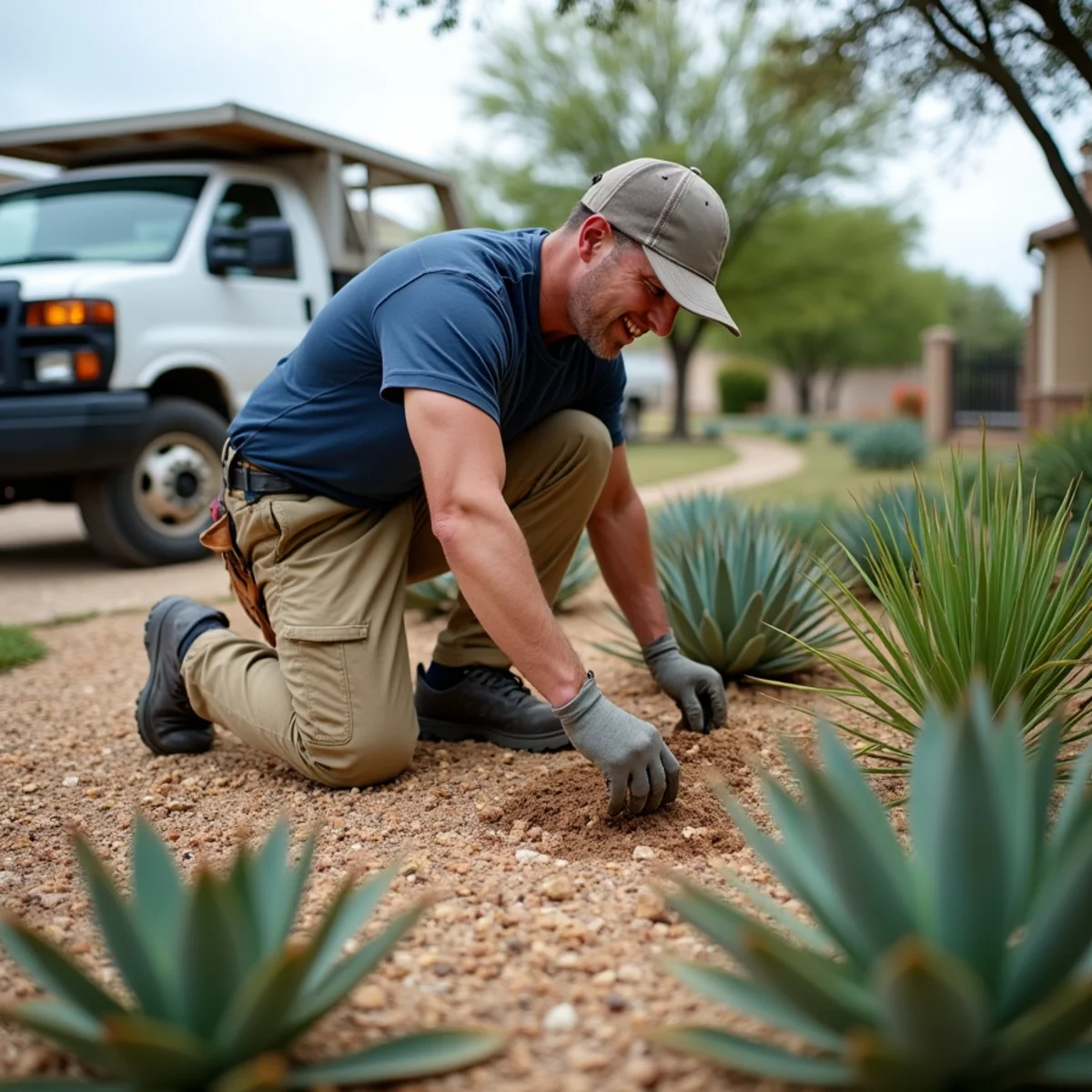 Texas Native Drought-Tolerant Landscaping in Round Rock, TX by Oakwood Landscaping